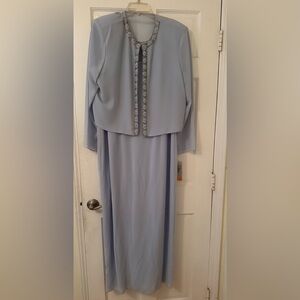 Patra Light Blue Long Sleeve Dress